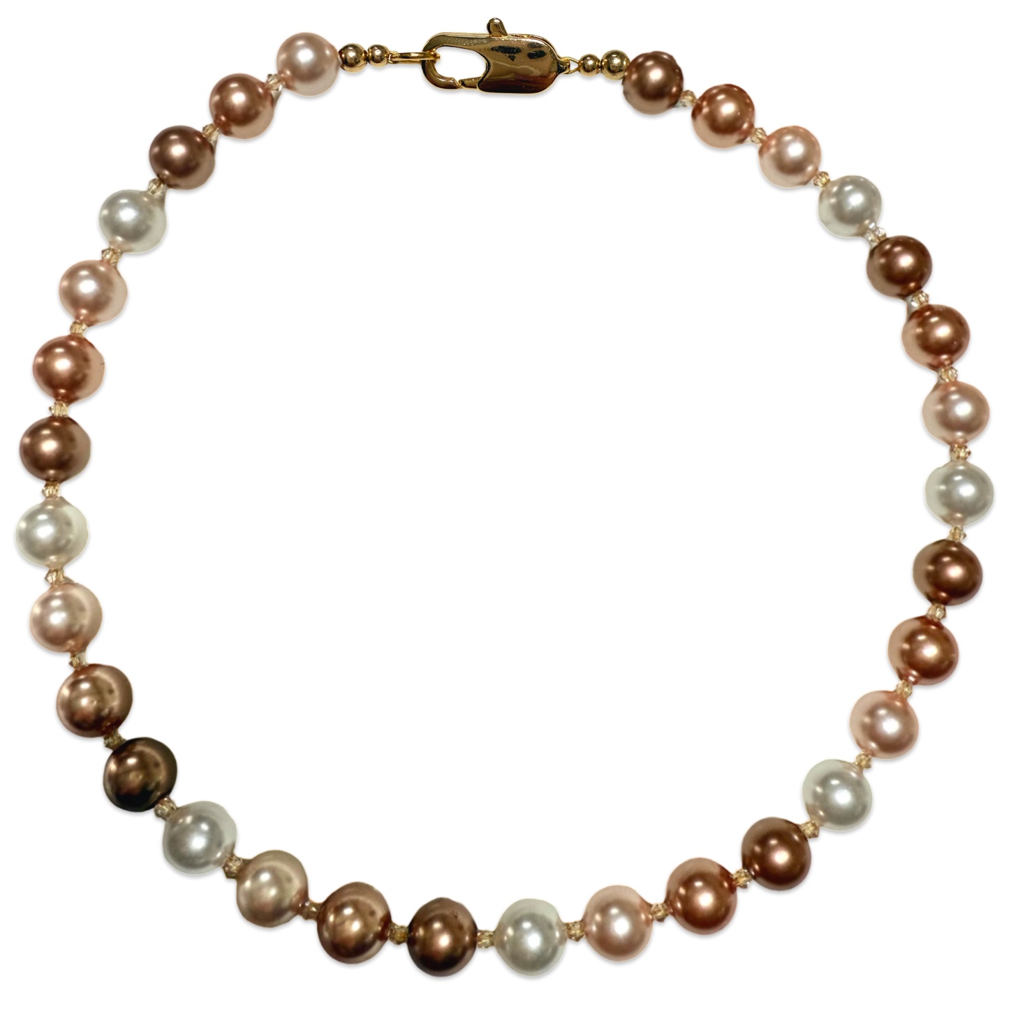 Chunky Crystal Pearl Necklace