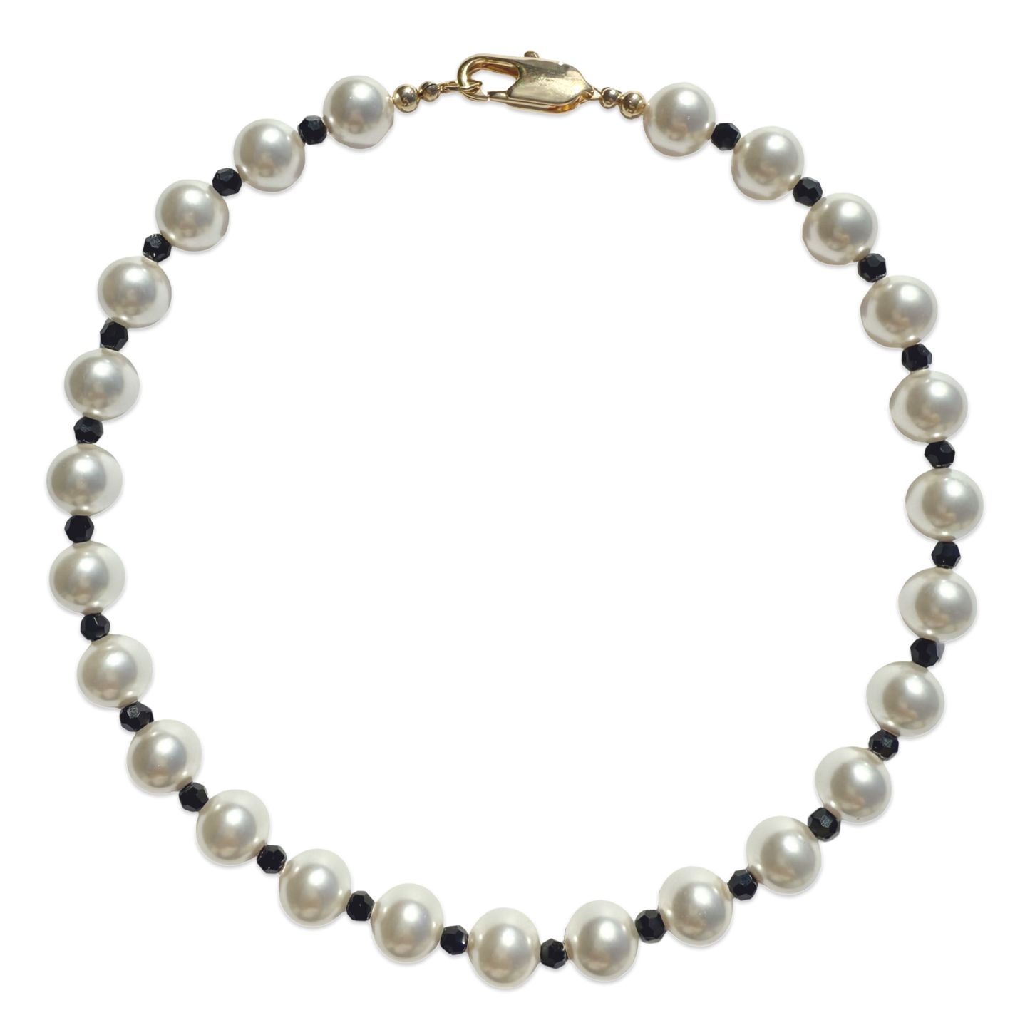 Chunky Crystal Pearl Necklace