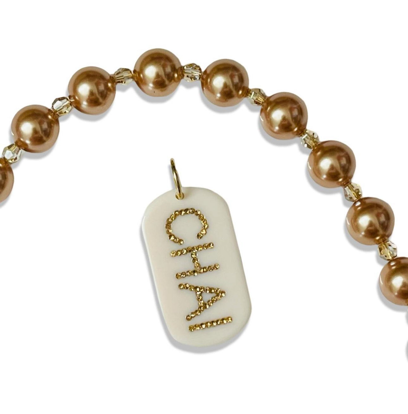 Chunky Crystal Pearl Bracelet