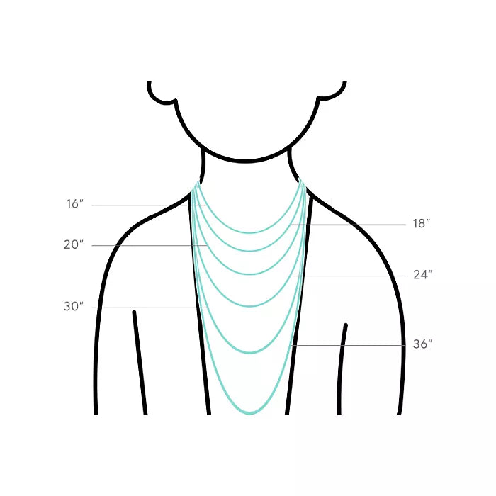 Necklace length guide