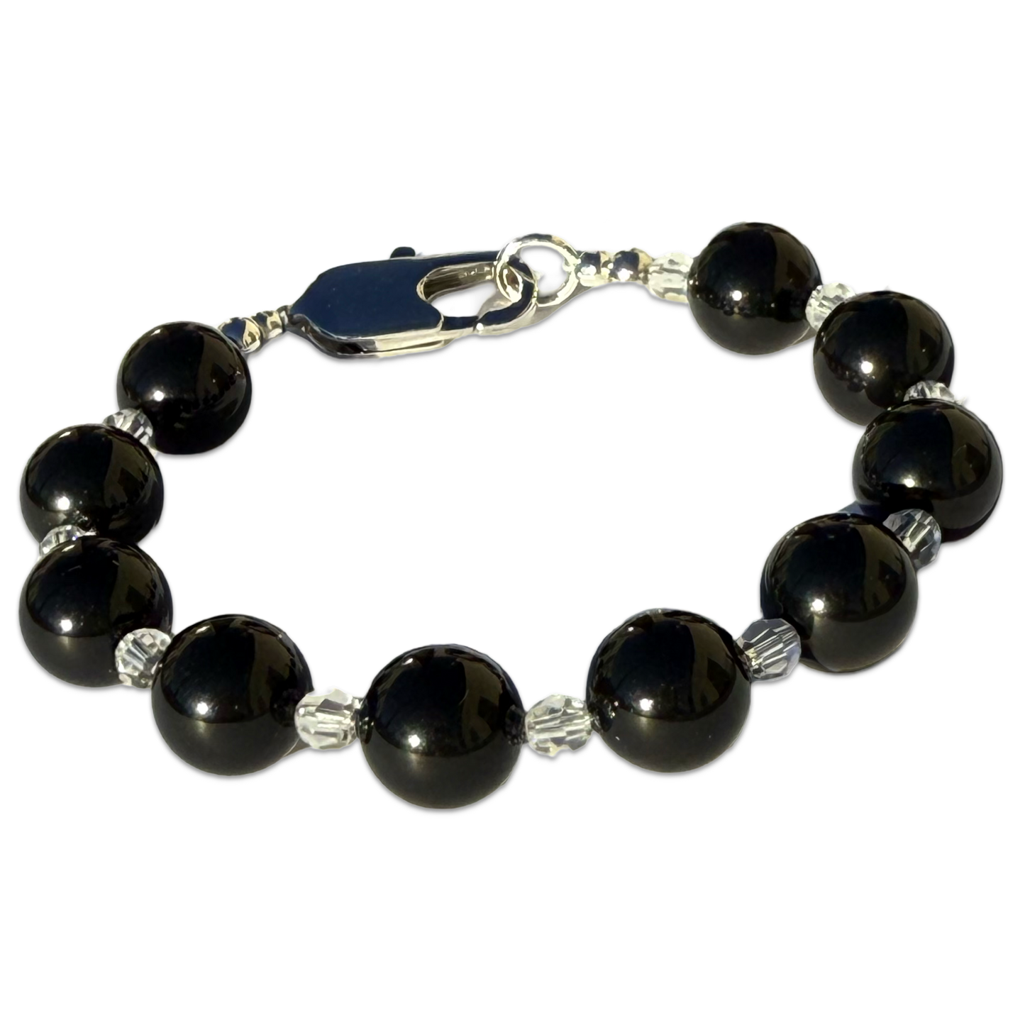 Chunky Crystal Pearl Bracelet