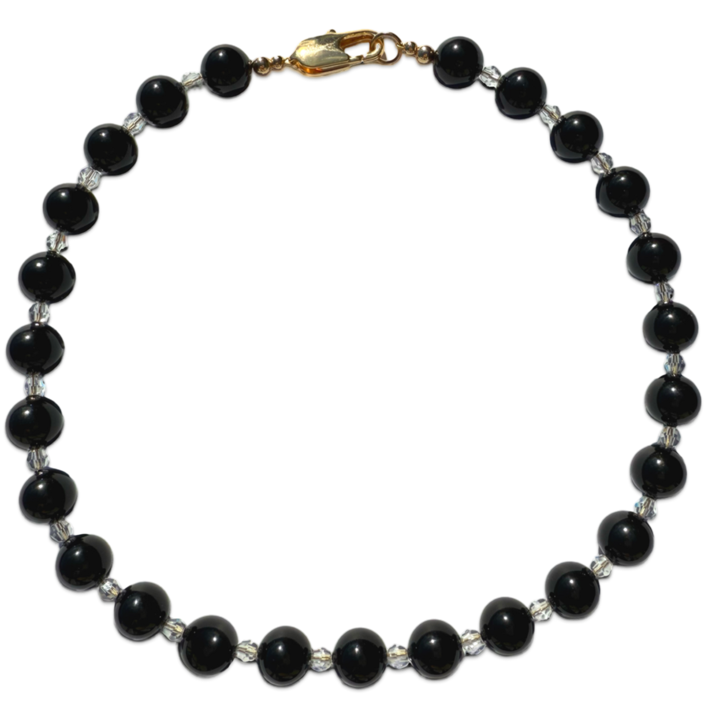 Chunky Crystal Pearl Necklace