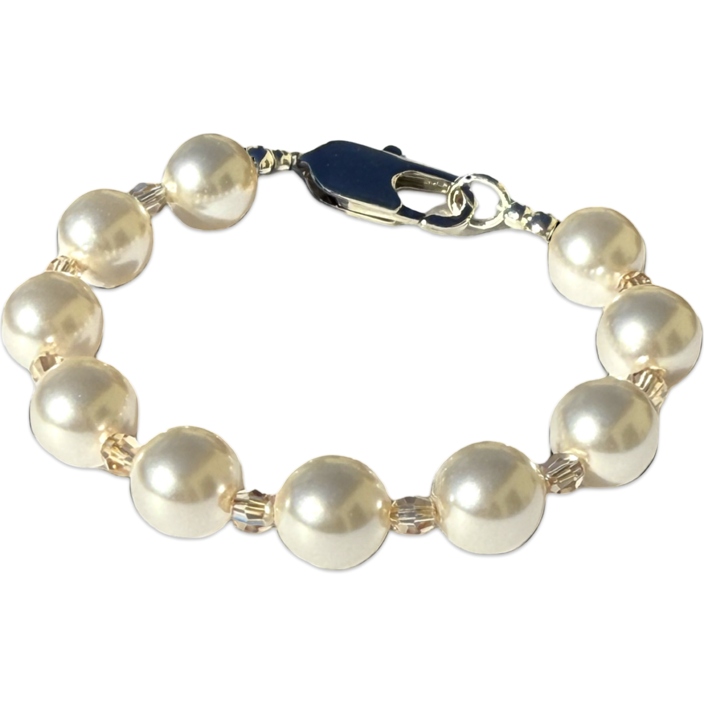 Chunky Crystal Pearl Bracelet