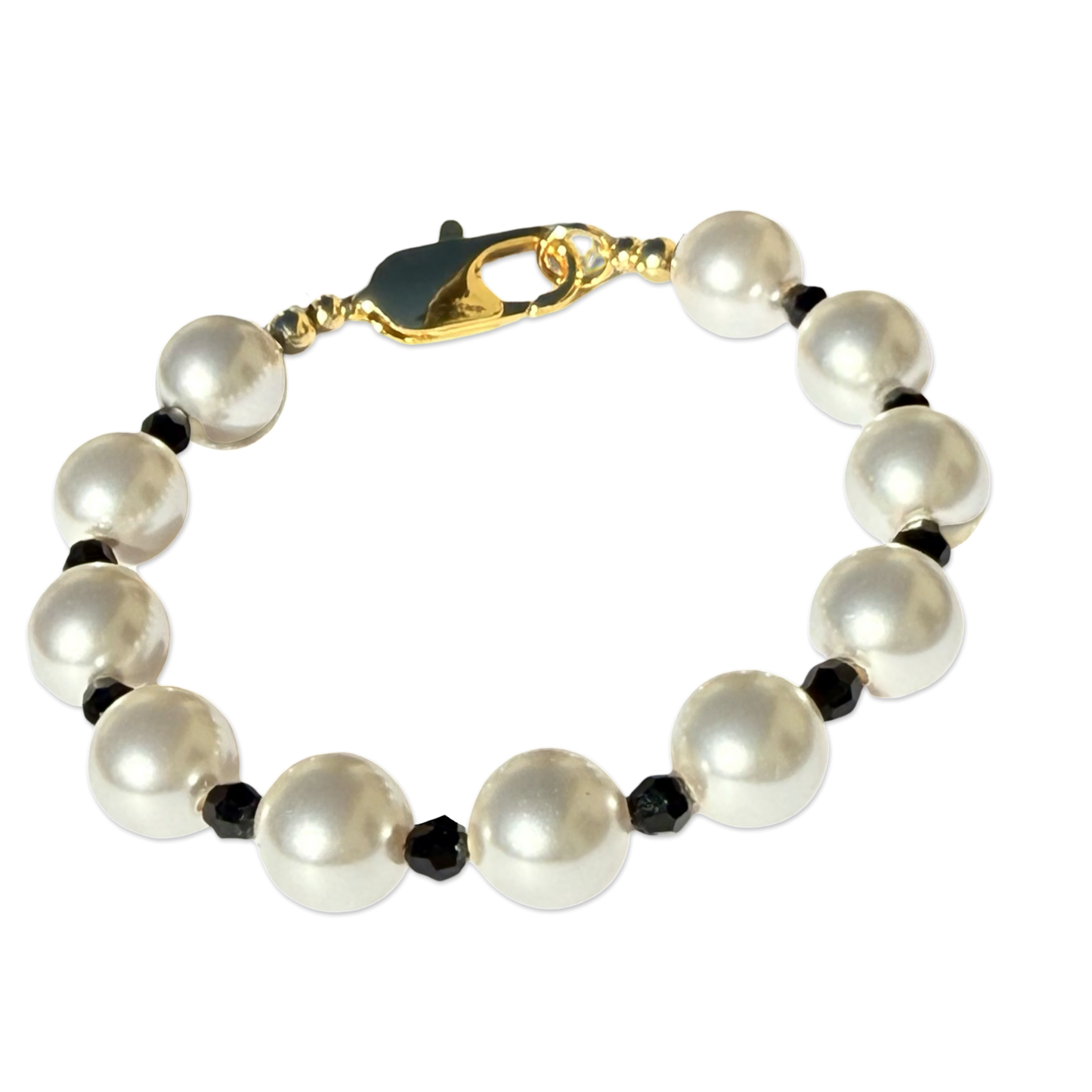 Chunky Crystal Pearl Bracelet