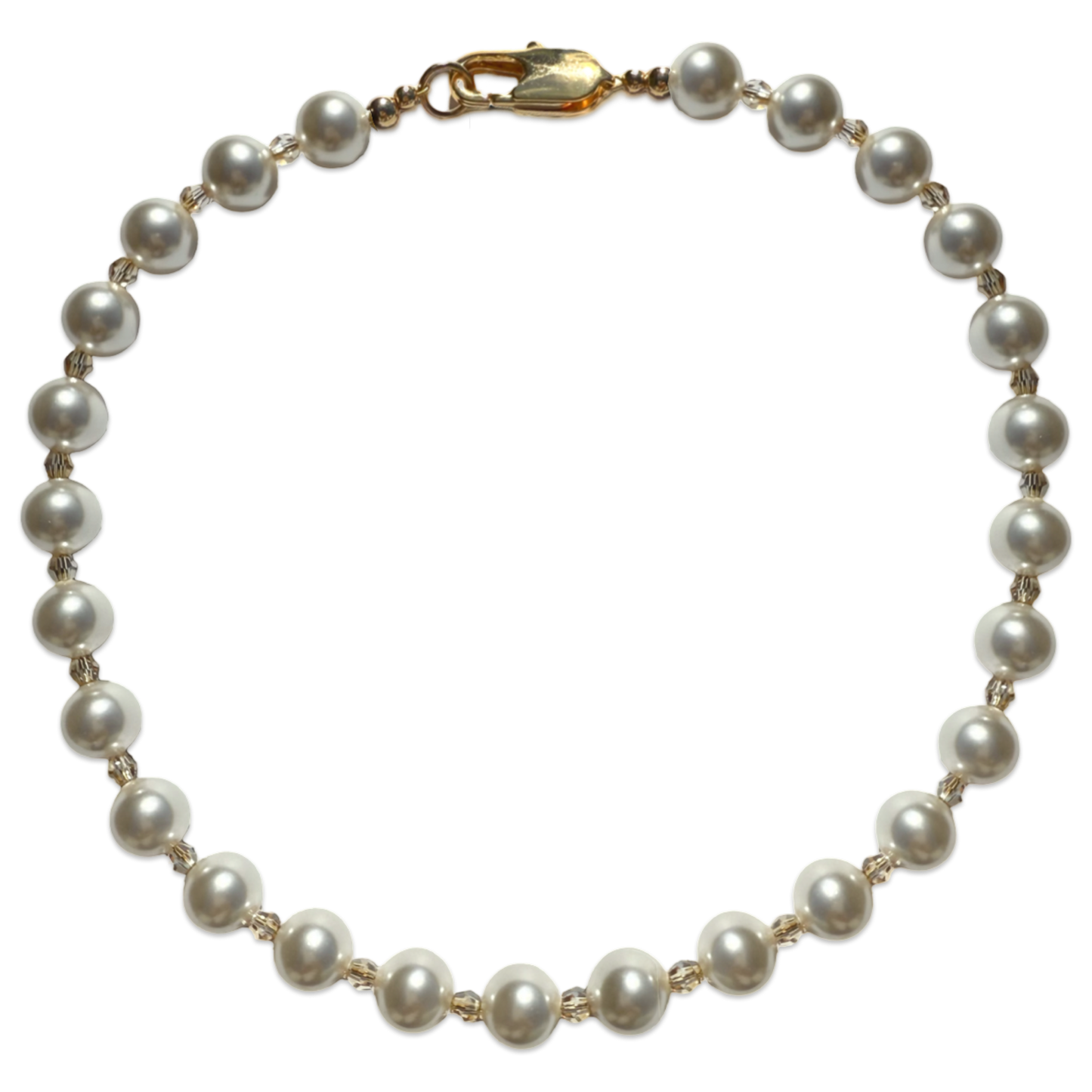 Chunky Crystal Pearl Necklace