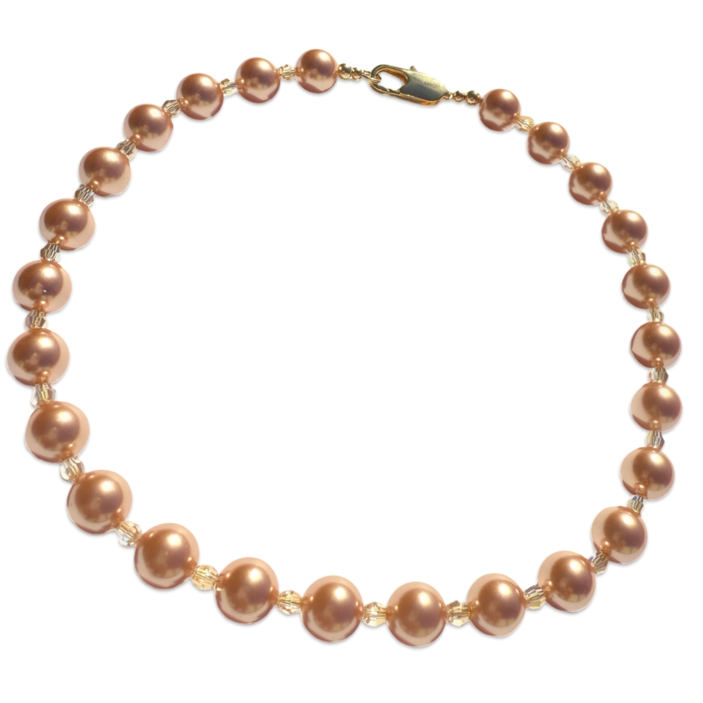 Chunky Crystal Pearl Necklace