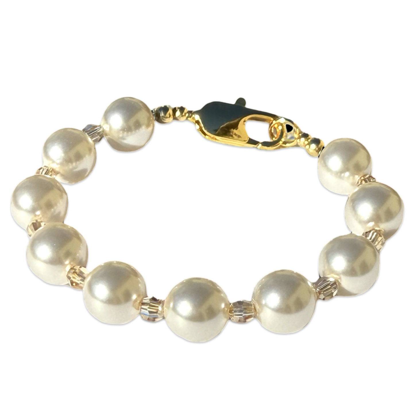 Chunky Crystal Pearl Bracelet