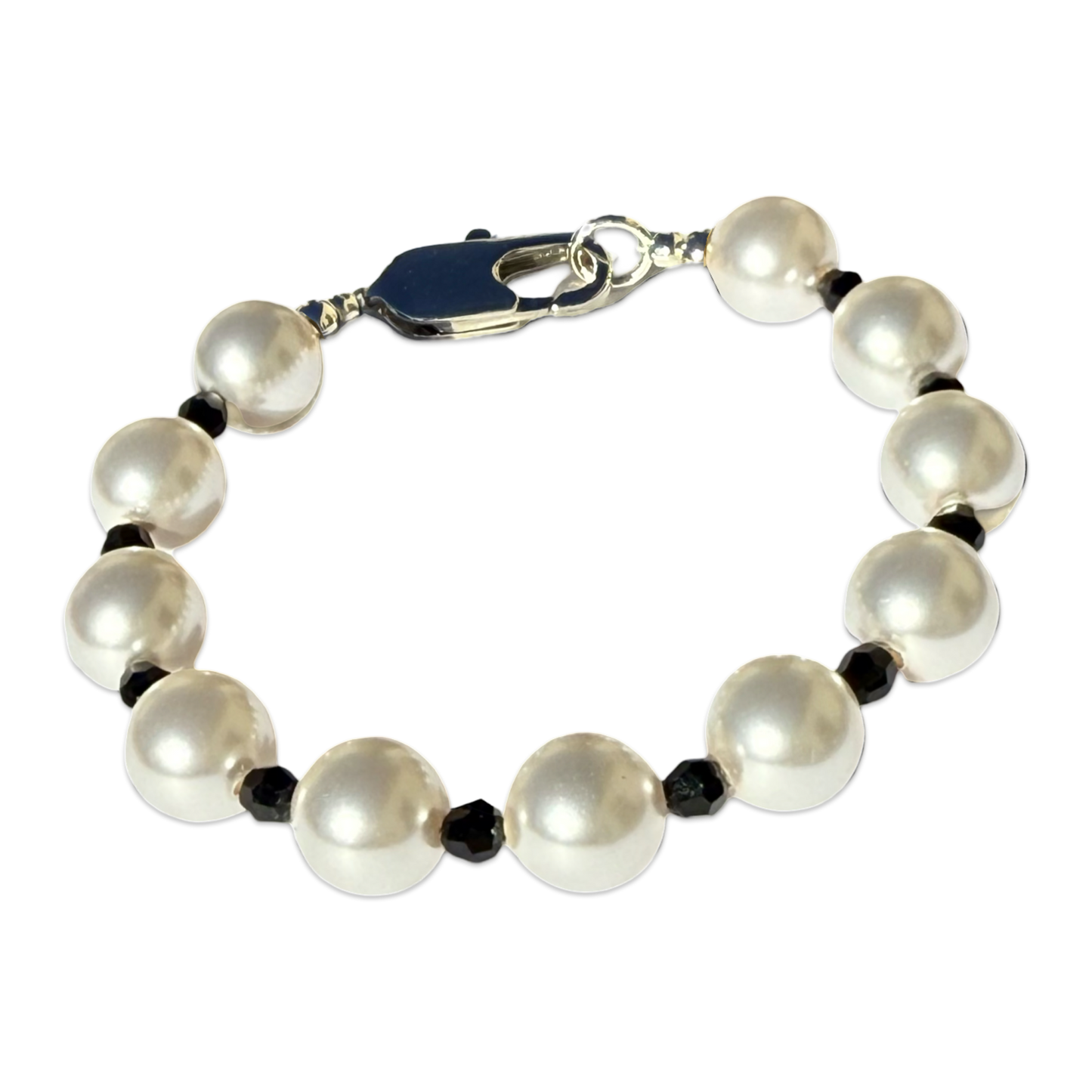 Chunky Crystal Pearl Bracelet