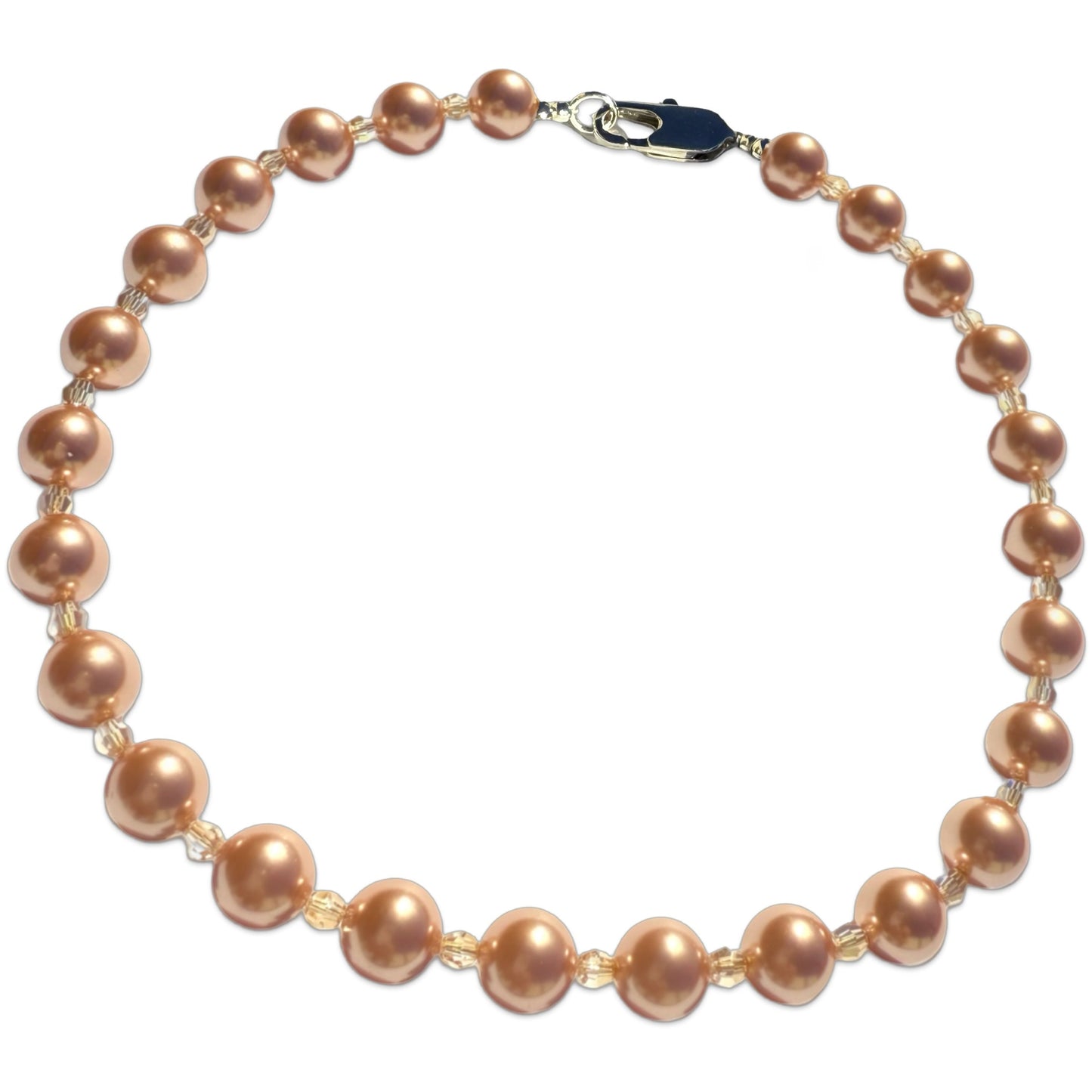 Chunky Crystal Pearl Necklace