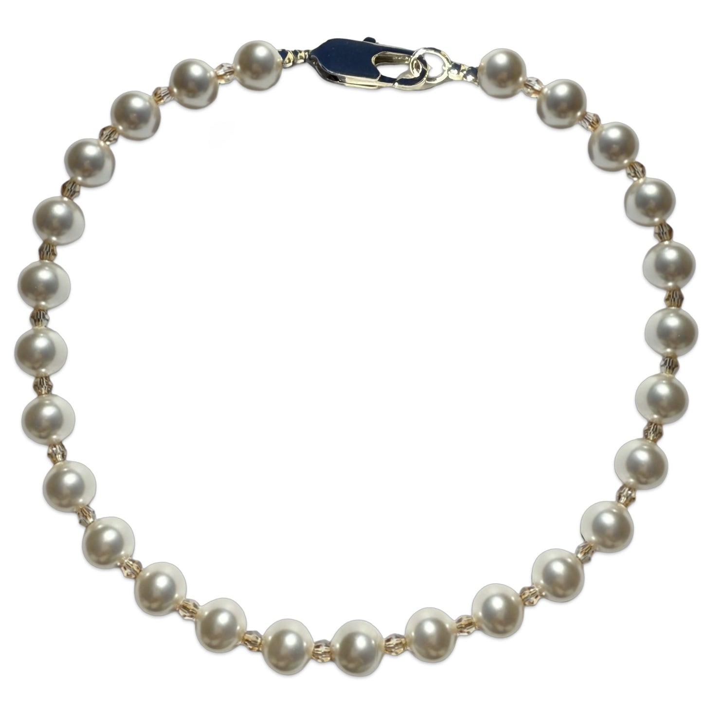 Chunky Crystal Pearl Necklace