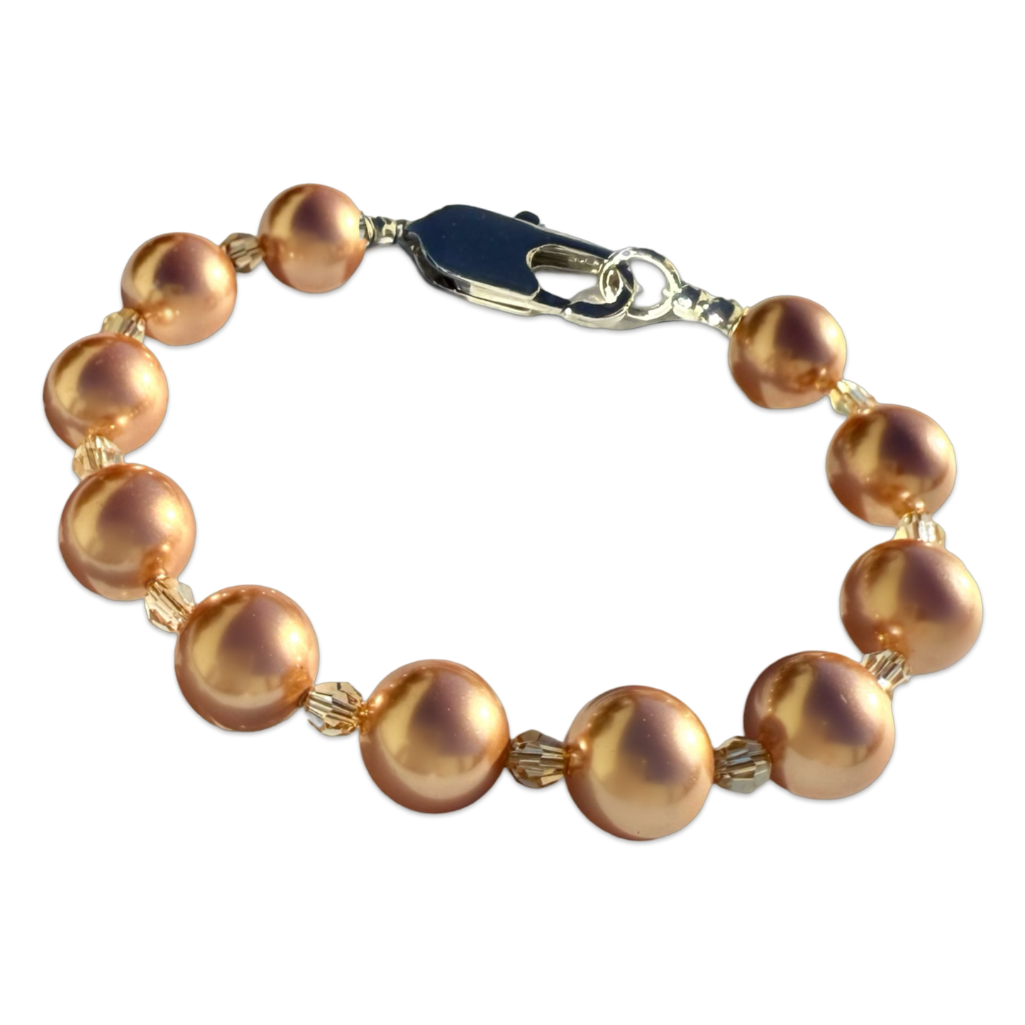 Chunky Crystal Pearl Bracelet
