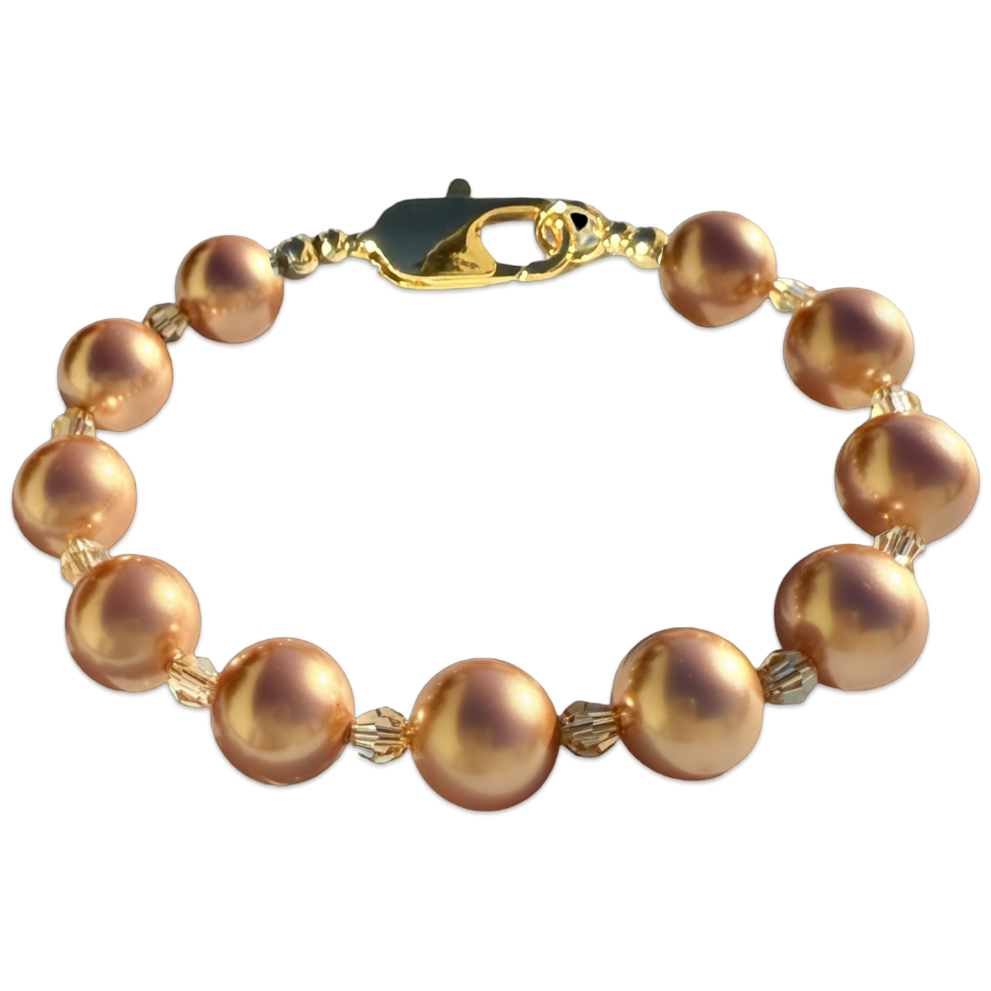 Chunky Crystal Pearl Bracelet