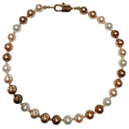 Chunky Crystal Pearl Necklace
