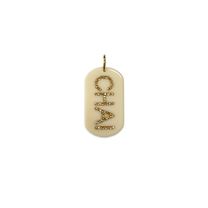 Small Chai Tag Pendant