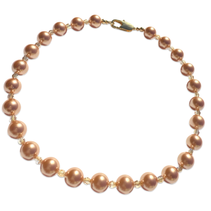 Chunky Crystal Pearl Necklace